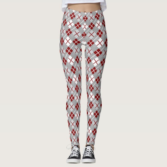 Weihnachtsmuster Leggings (Vorderseite)