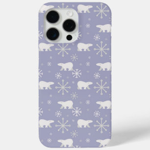 Weihnachtsmuster mit Eisbären und Schneeflocken Case-Mate iPhone Hülle