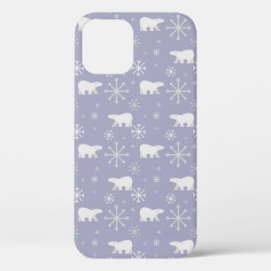 Weihnachtsmuster mit Eisbären und Schneeflocken Case-Mate iPhone Hülle