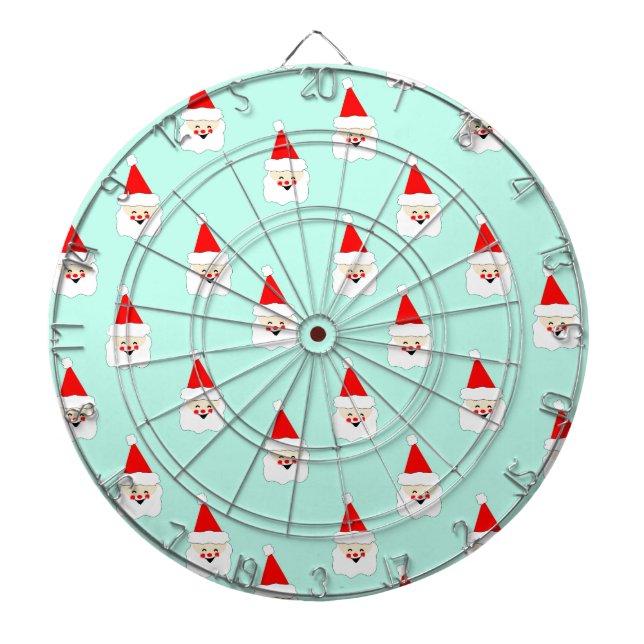 Weihnachtsmuster Mitte des Jahrhunderts Dartscheibe (vorne)