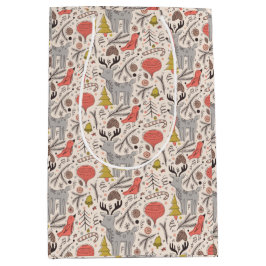 Weihnachtsmuster Mittlere Geschenktüte