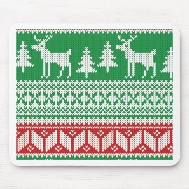 Weihnachtsmuster Mousepad (Vorne)