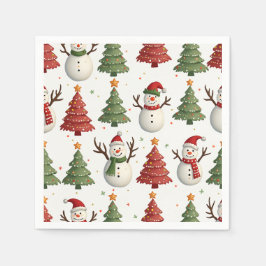 Weihnachtsmuster Napkin Serviette