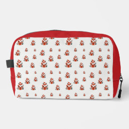 Weihnachtsmuster - Niedlicher Fuchs - nahtloses Mu Waschbeutel