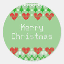 Weihnachtsmuster Niedliches X-Mas-Strick-Design