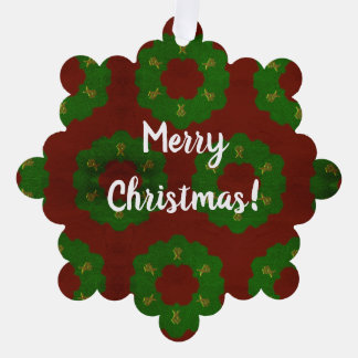 Weihnachtsmuster Ornament Karte