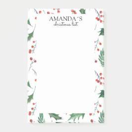 Weihnachtsmuster Post-it Klebezettel