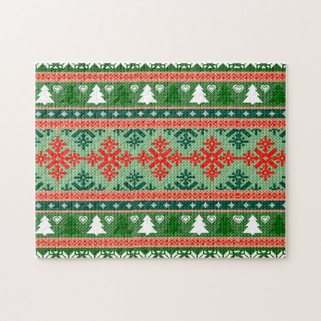 Weihnachtsmuster Puzzle (Horizontal)