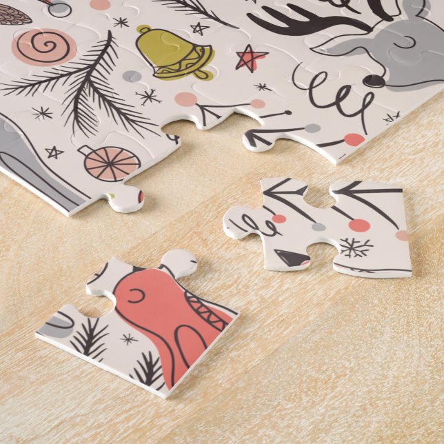 Weihnachtsmuster Puzzle (Seite)