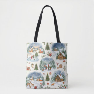 Weihnachtsmuster Schultertasche