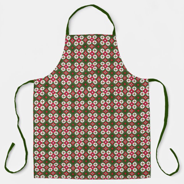 Weihnachtsmuster Schürze (Vorderseite)