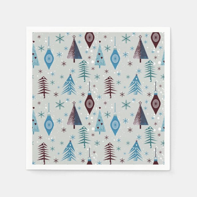 Weihnachtsmuster Serviette (Vorderseite)