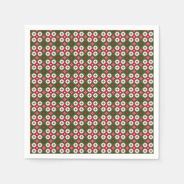 Weihnachtsmuster Serviette (Vorderseite)