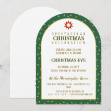 Weihnachtsmuster - Sterne Schauer Grün Gold