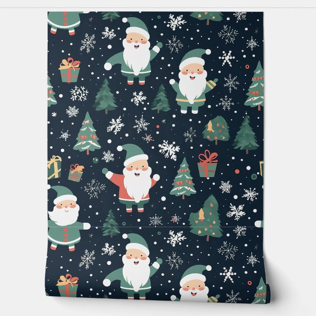 Weihnachtsmuster Tapete (Abrollen)