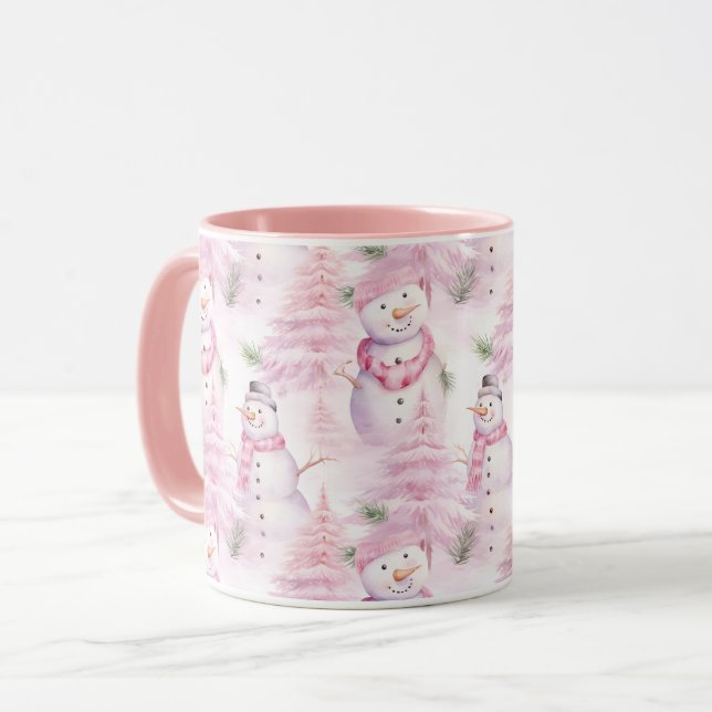 Weihnachtsmuster Tasse (Vorderseite Links)