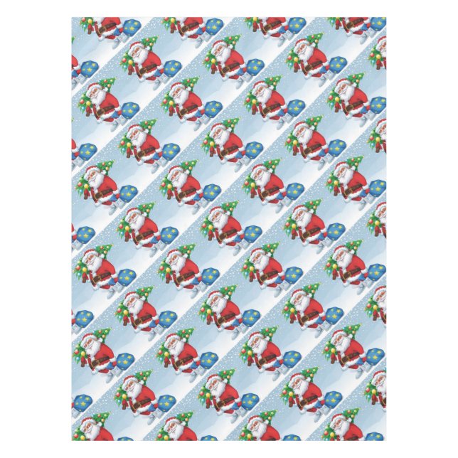Weihnachtsmuster Tischdecke (Vorderseite)