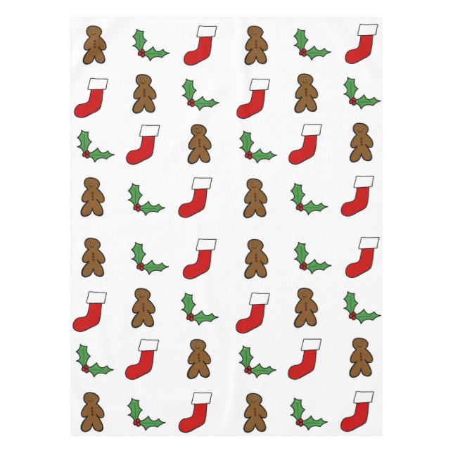 Weihnachtsmuster Tischdecke (Vorderseite)