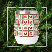 Weihnachtsmuster Vintage individuell