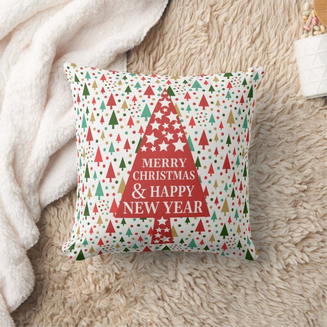 Weihnachtsmuster - Weihnachtsbaum Kissen (Decke)