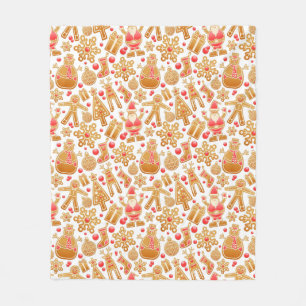 Weihnachtsmuster-Weihnachtsmann Tree Rudolph Snowm Fleecedecke