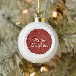 Weihnachtsmusterdekoration Keramik Kugel-Ornament
