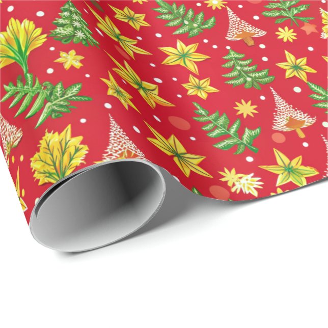 Weihnachtsmusterpapier Geschenkpapier (Rolleneckpunkt)