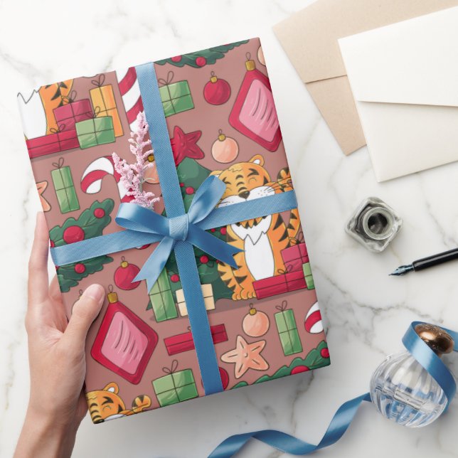 Weihnachtsmusterpapier Geschenkpapier (Schenken)