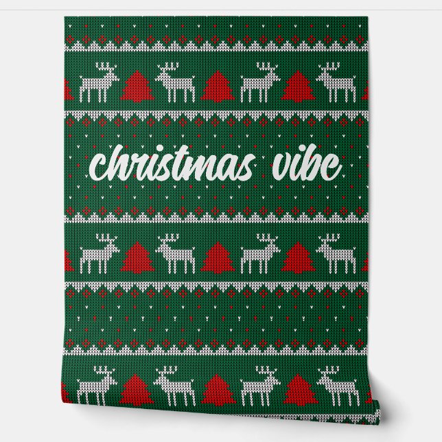 Weihnachtsmustertapete Tapete (Abrollen)