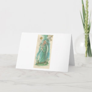 Weihnachtsmutter und Kind Feiertagskarte