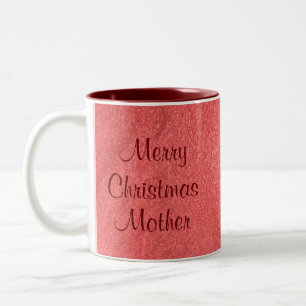 Weihnachtsmutterliebe Zweifarbige Tasse