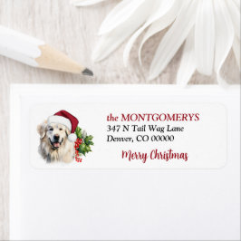 Weihnachtsmütze Great Pyrenees Rücksendeadresse