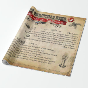 Weihnachtsnachrichten Geschenkpapier