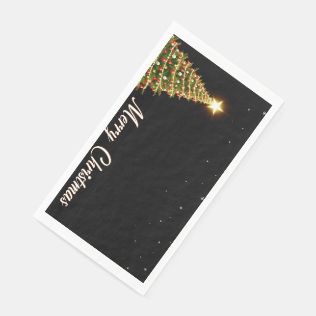 Weihnachtsnacht Serviette (Ecke)