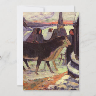 Weihnachtsnacht von Paul Gauguin Flat Holiday Card Feiertagskarte