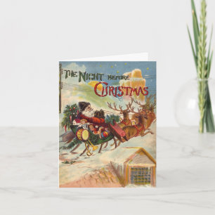 Weihnachtsnacht vor Weihnachten Vielen Dank Karte