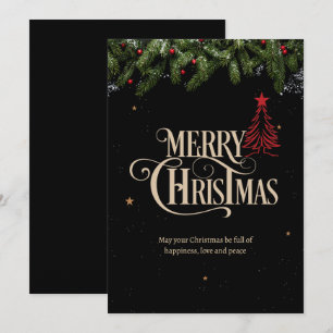 Weihnachtsnachtparty Minimalistische Weihnachtsfei Feiertagskarte