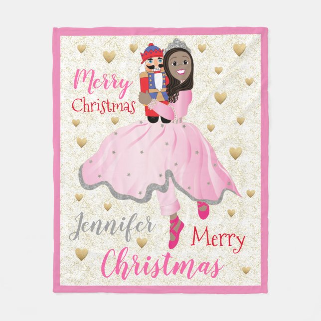 Weihnachtsnachtscreme Ballet Fleece Blanken/Mittel (Vorderseite)