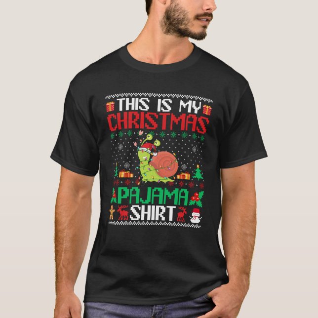 Weihnachtsnachtsfeiertage Pajama Shirt Weihnachtsm (Vorderseite)