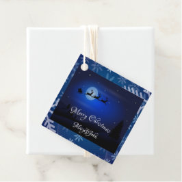 Weihnachtsnachtsgeschenk-Tags Geschenkanhänger