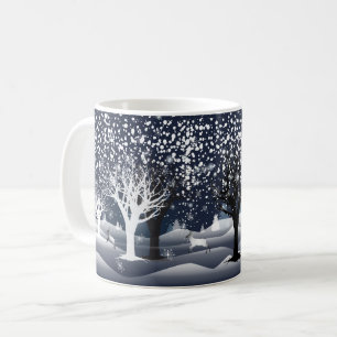 Weihnachtsnachtsmärchen. Fantasy Forest Kaffeetasse