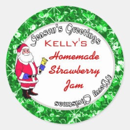 Weihnachtsnachtsmarke Runder Aufkleber