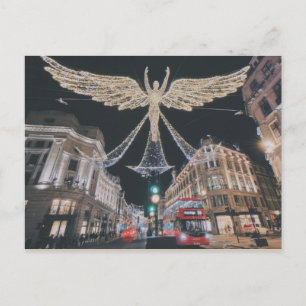 Weihnachtsnachtsnacht in Regent Street, London Postkarte