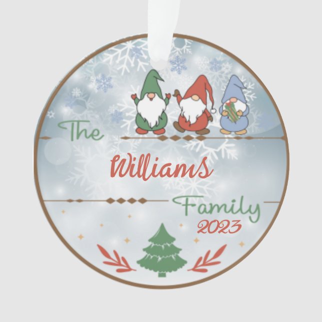 Weihnachtsnachtsnacht Ornament (Vorderseite)