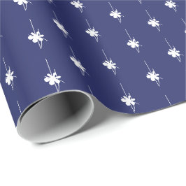 Weihnachtsnachtsnachtsschneeflocken - niedliches G Geschenkpapier