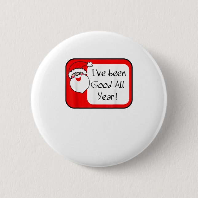 Weihnachtsnachtsname Abzeichen Funny Gut Button (Vorderseite)