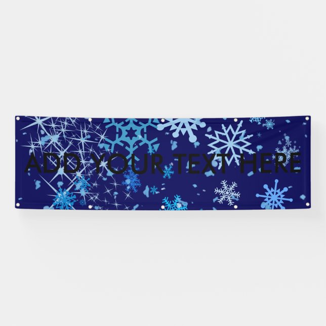 Weihnachtsnachtsschnee Banner (Horizontal)