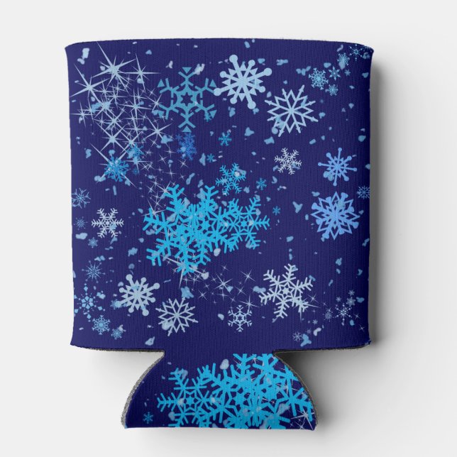 Weihnachtsnachtsschnee Dosenkühler (Rückseite)