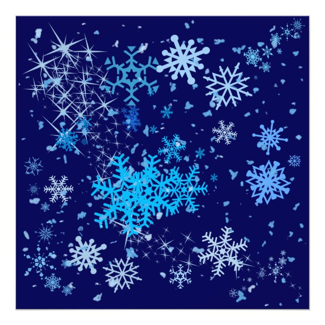 Weihnachtsnachtsschnee Fotodruck (Vorne)