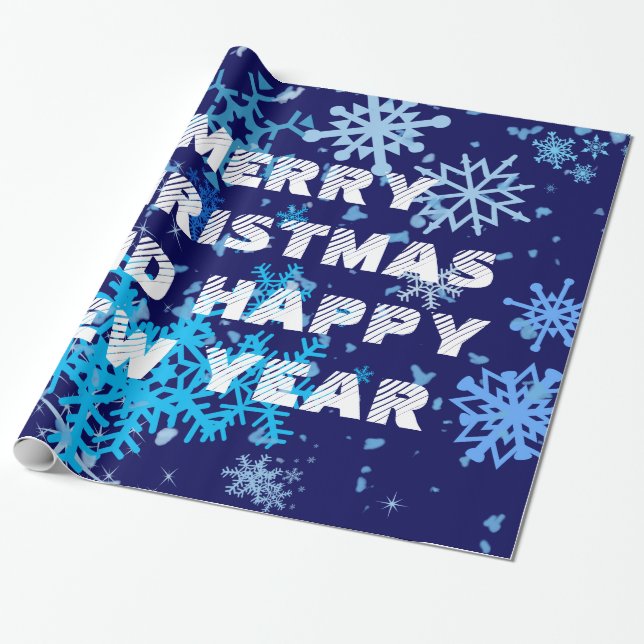 Weihnachtsnachtsschnee Geschenkpapier (Ungerollt)